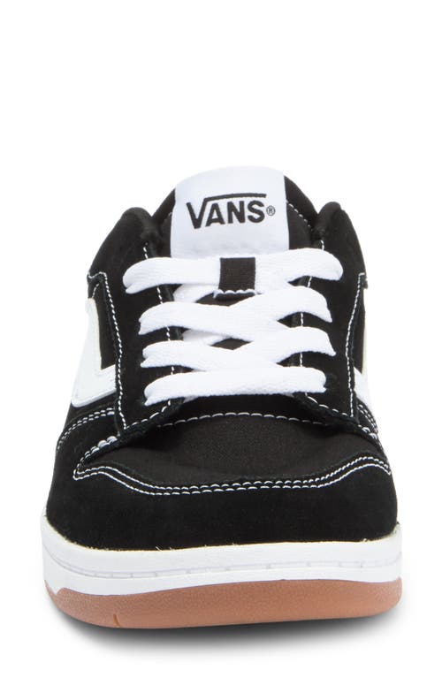 Vans Ryland Sneaker In Suede/canvas Black/white