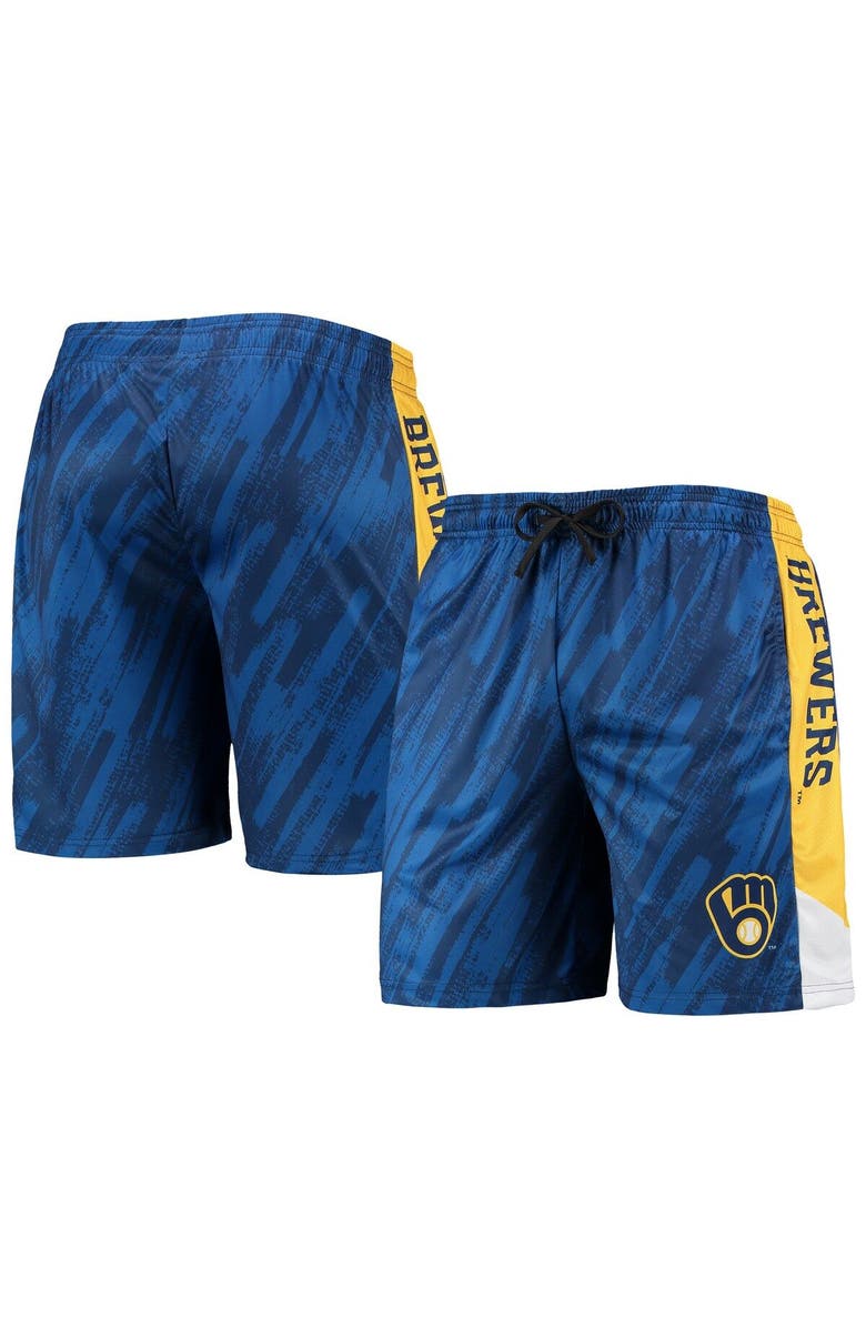 FOCO Men's FOCO Navy Milwaukee Brewers Static Shorts, Main, color, 