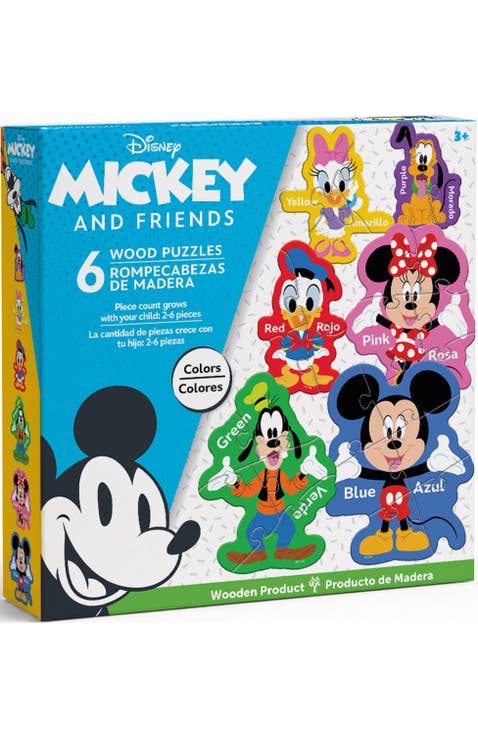 Mickey & Friends 6-Pack Wood Puzzles
