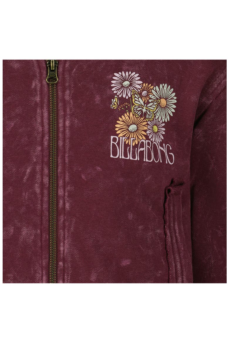 Kids' Wildflower Full Zip Hoodie, Alternate, color, CRUSHED VIOLETS