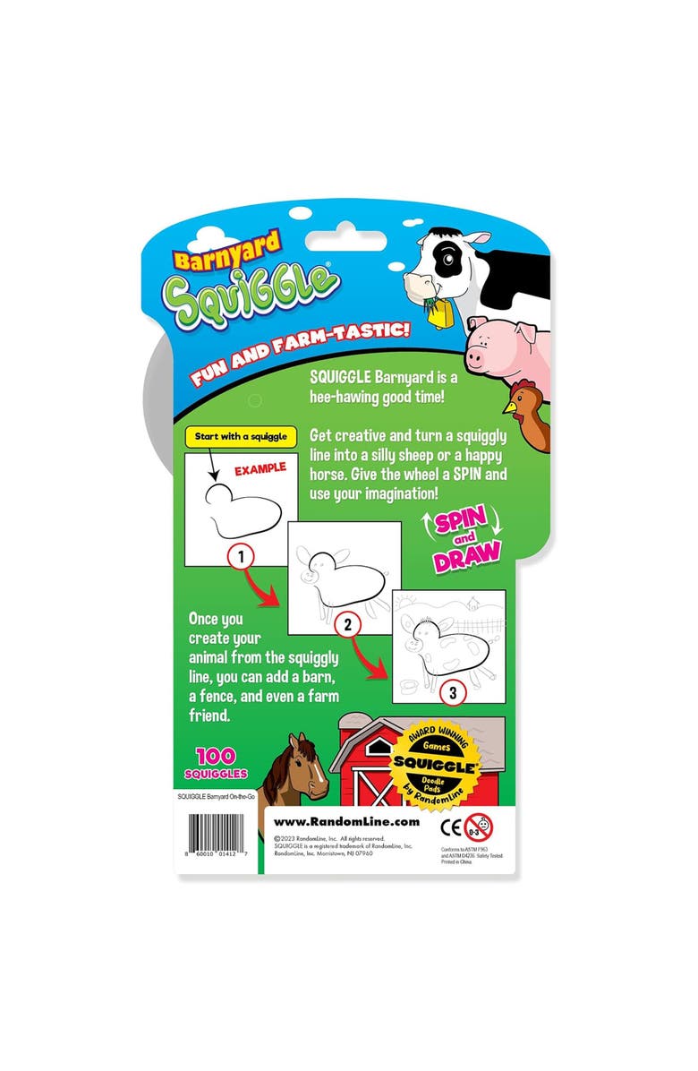 RandomLine of Creative Things Squiggle Barnyard Onthego Doodle Pad 4+, Alternate, color, Multicolored