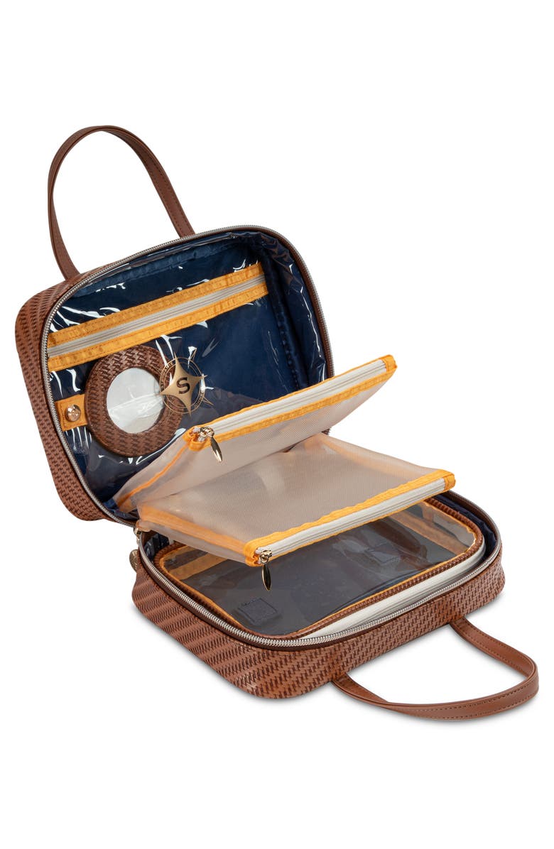 Rosewood Cognac ML Traveler Cosmetics Case