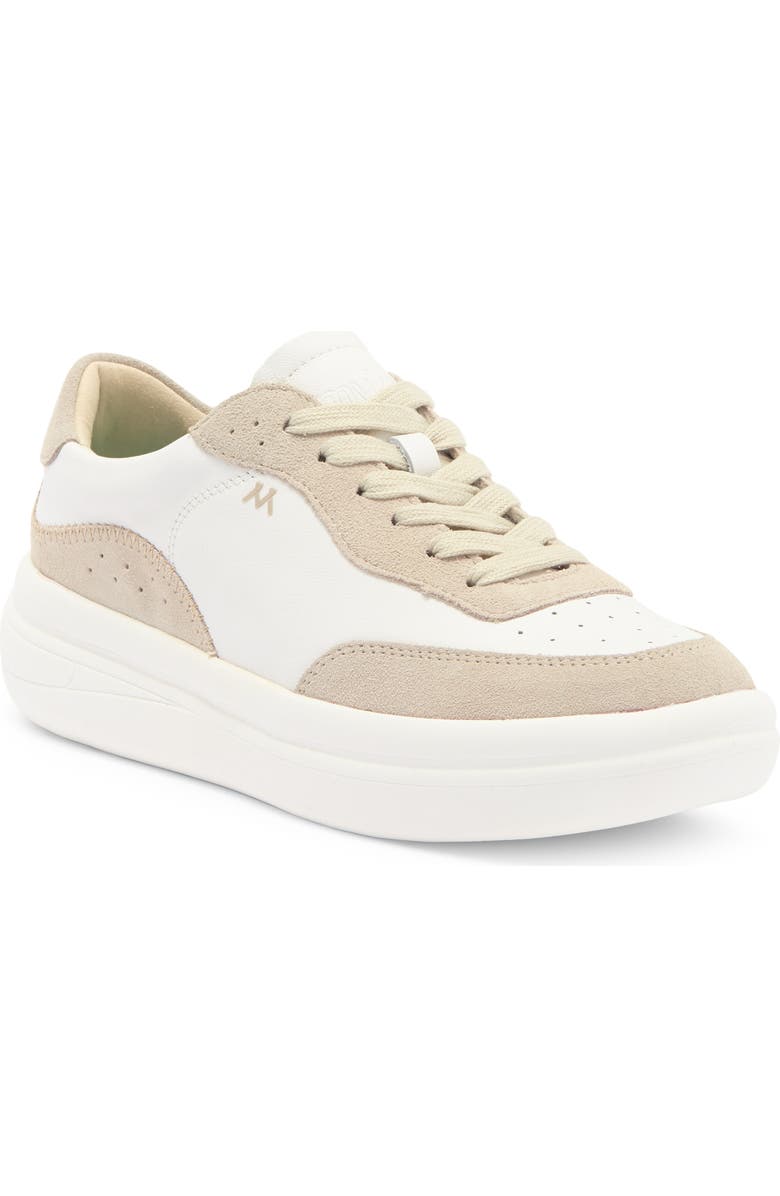 Mykos Nyla Platform Sneaker, Main, color, White/ Sand