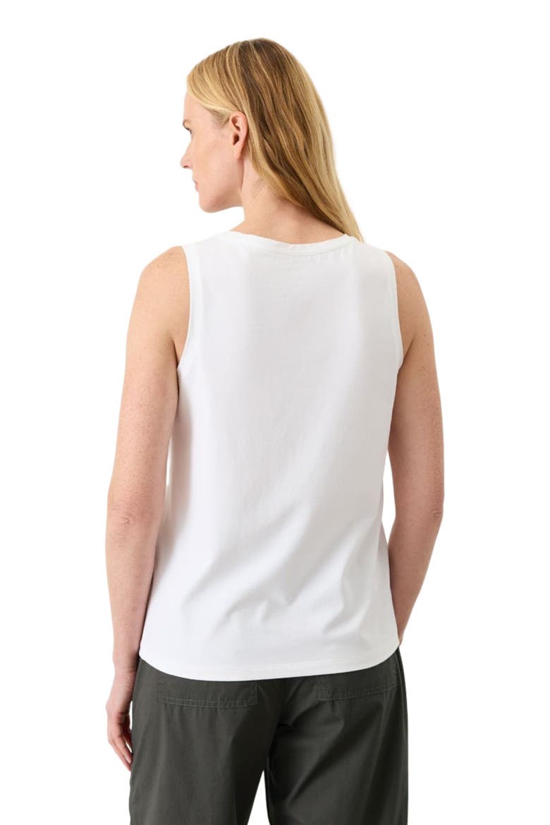 Luxe Essential Scoop Neck Tank Made With Organic Cotton, Alternate, color, White