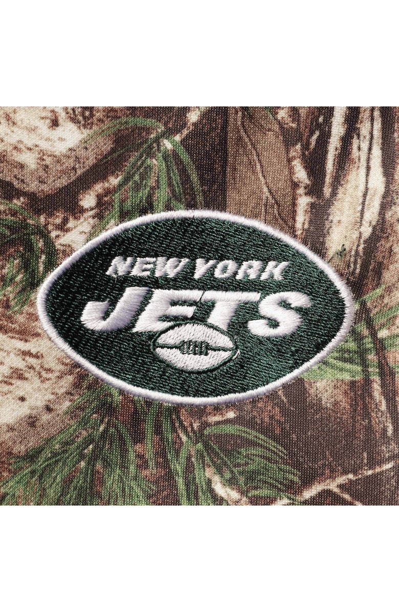 DUNBROOKE Men's Dunbrooke Realtree Camo New York Jets Trophy Tech Fleece Full-Zip Hoodie, Alternate, color, 