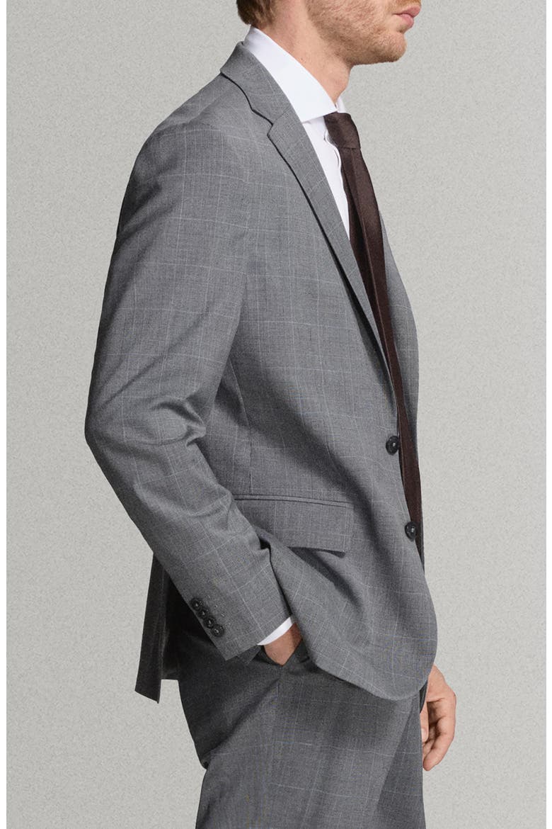 London Regular Fit Navy Blazer, Alternate, color, GREY