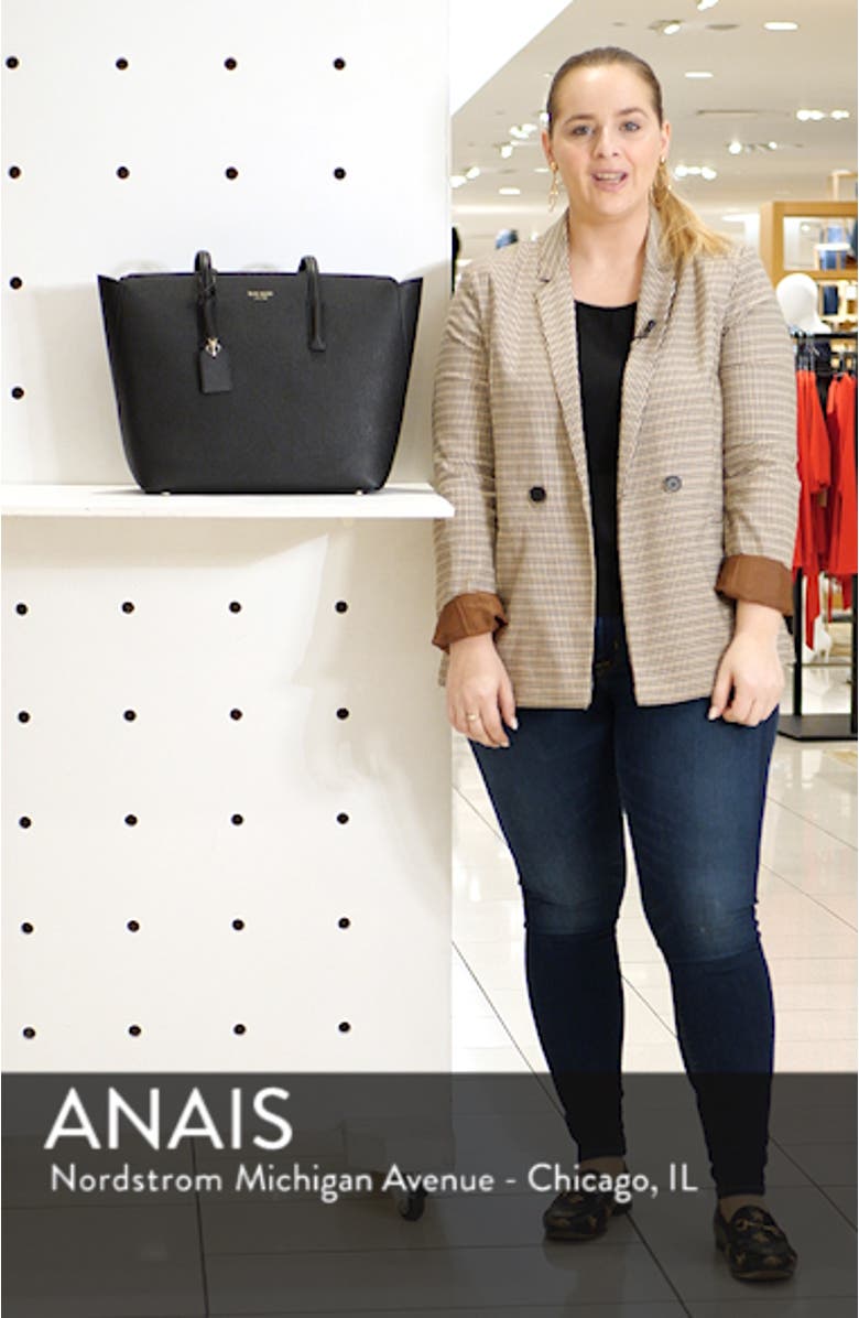 large margaux leather tote, sales video thumbnail