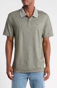 Calvin Klein Birdseye Heather Interlock Polo