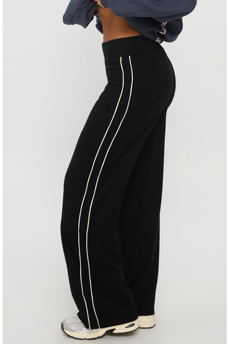 Ascenda Straight Leg Track Pants, Alternate, color, BLACK