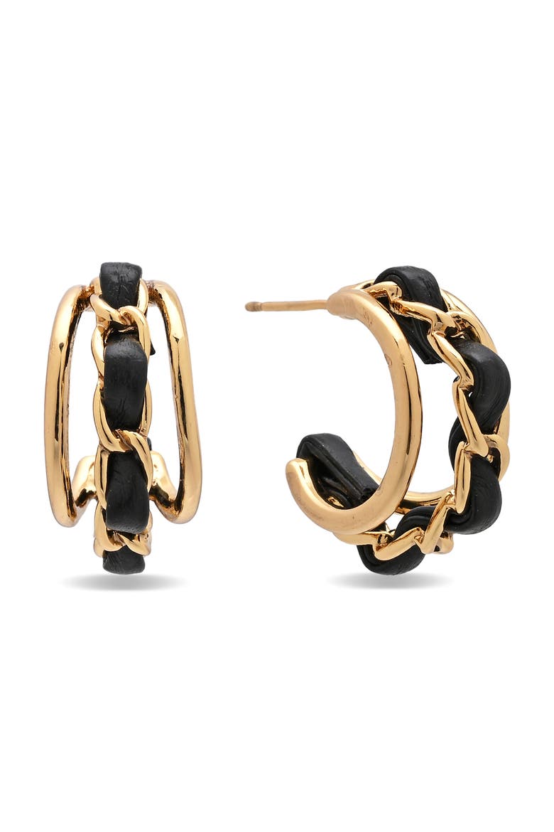 Karolina Hoop Earrings, Main, color, GOLD