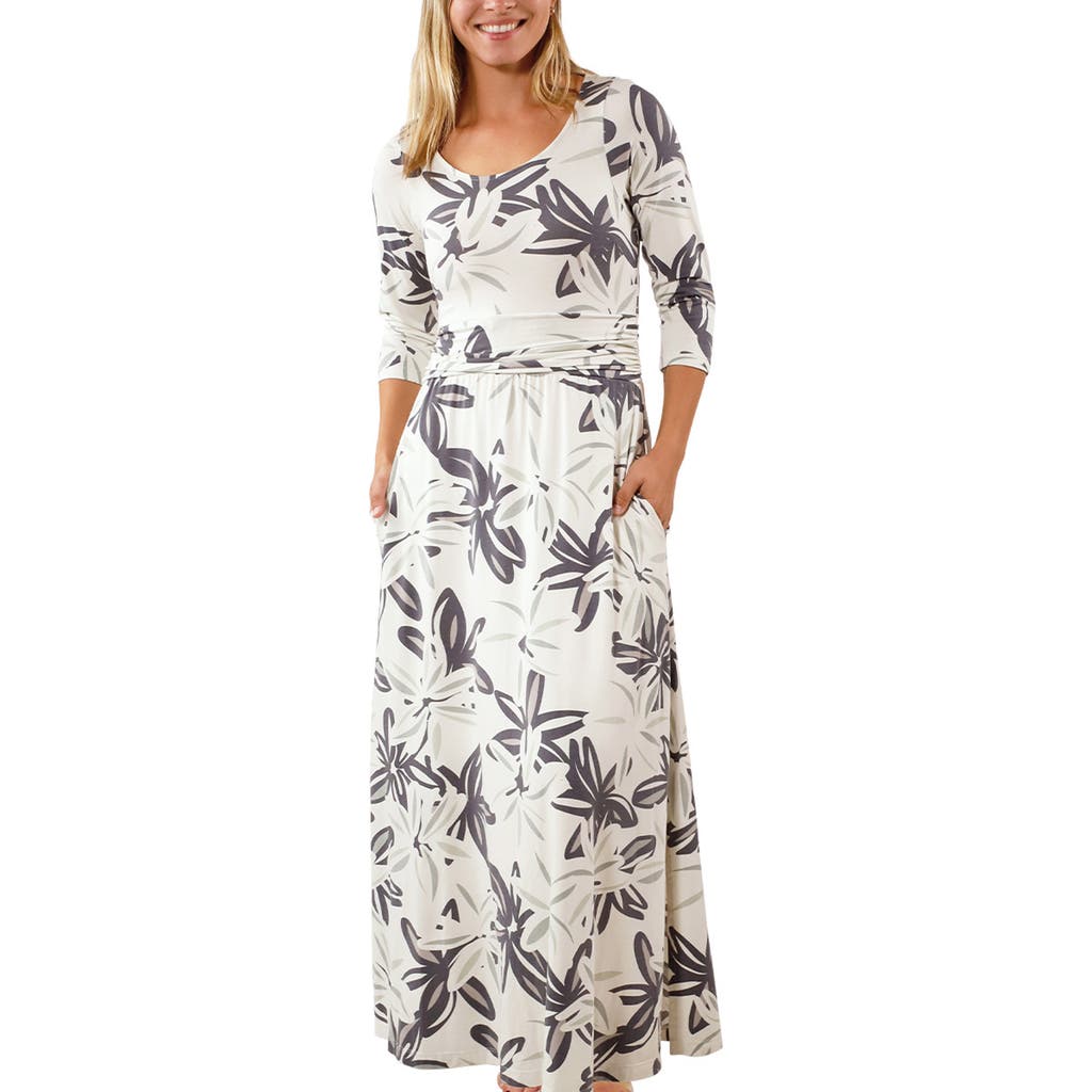 Uv Skinz Scoop Neck Maxi Dress In Breezy Floral