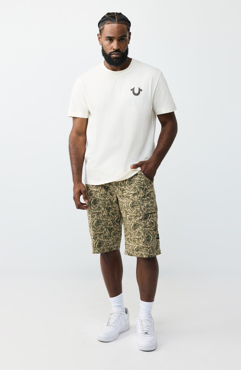 True Religion Cargo Shorts, Alternate, color, Abstract Camo