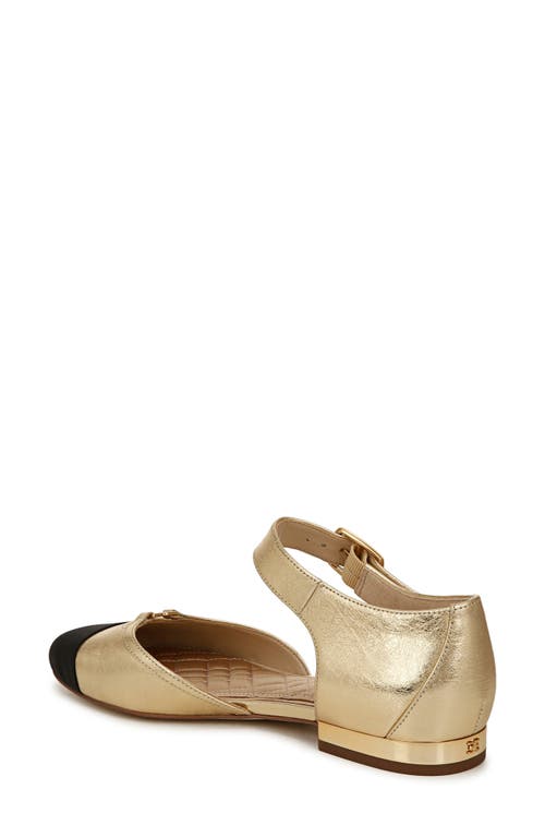 Sam Edelman Women's Rylie Flats In Amber Gold/black