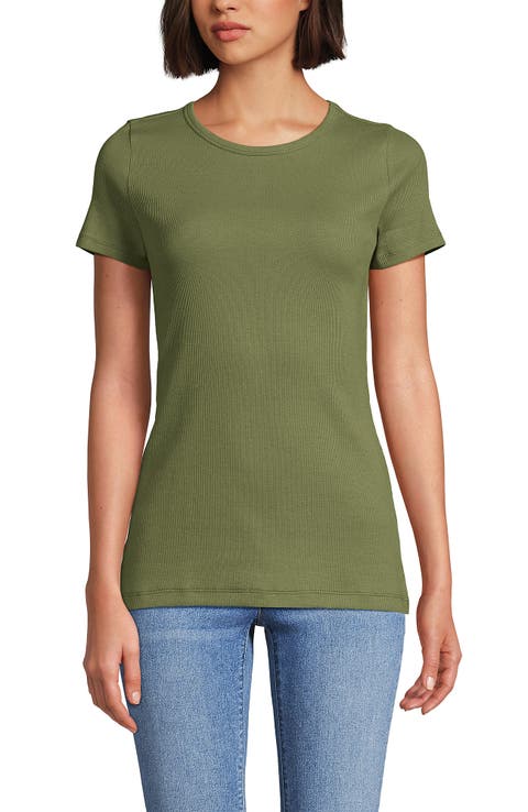 Lands' End Cotton Rib T-shirt