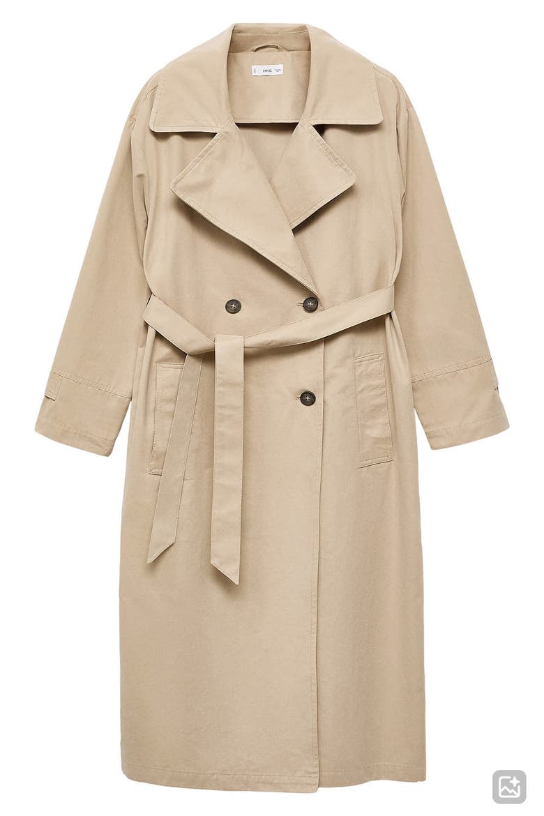 Classic Belted Trench Coat, Main, color, BEIGE