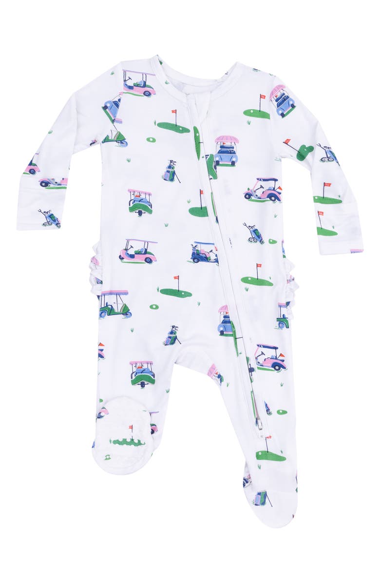 Angel Dear Golf Cart Print Footie, Main, color, 