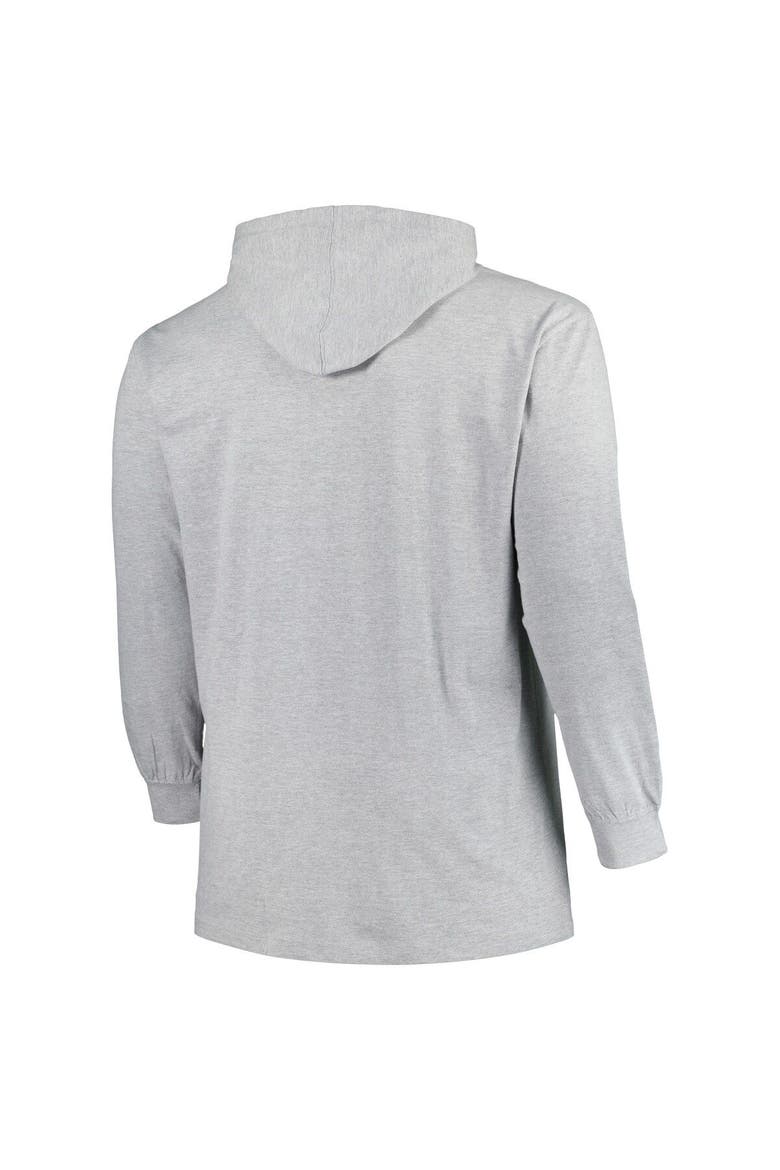 Men's Heather Gray Washington Capitals Big & Tall Pullover Hoodie, Alternate, color, Heather Gray
