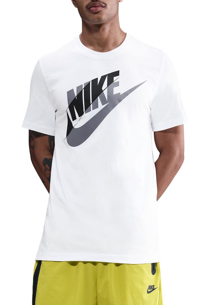 NSW Block Futura Graphic Tee, Main, color, WHITE