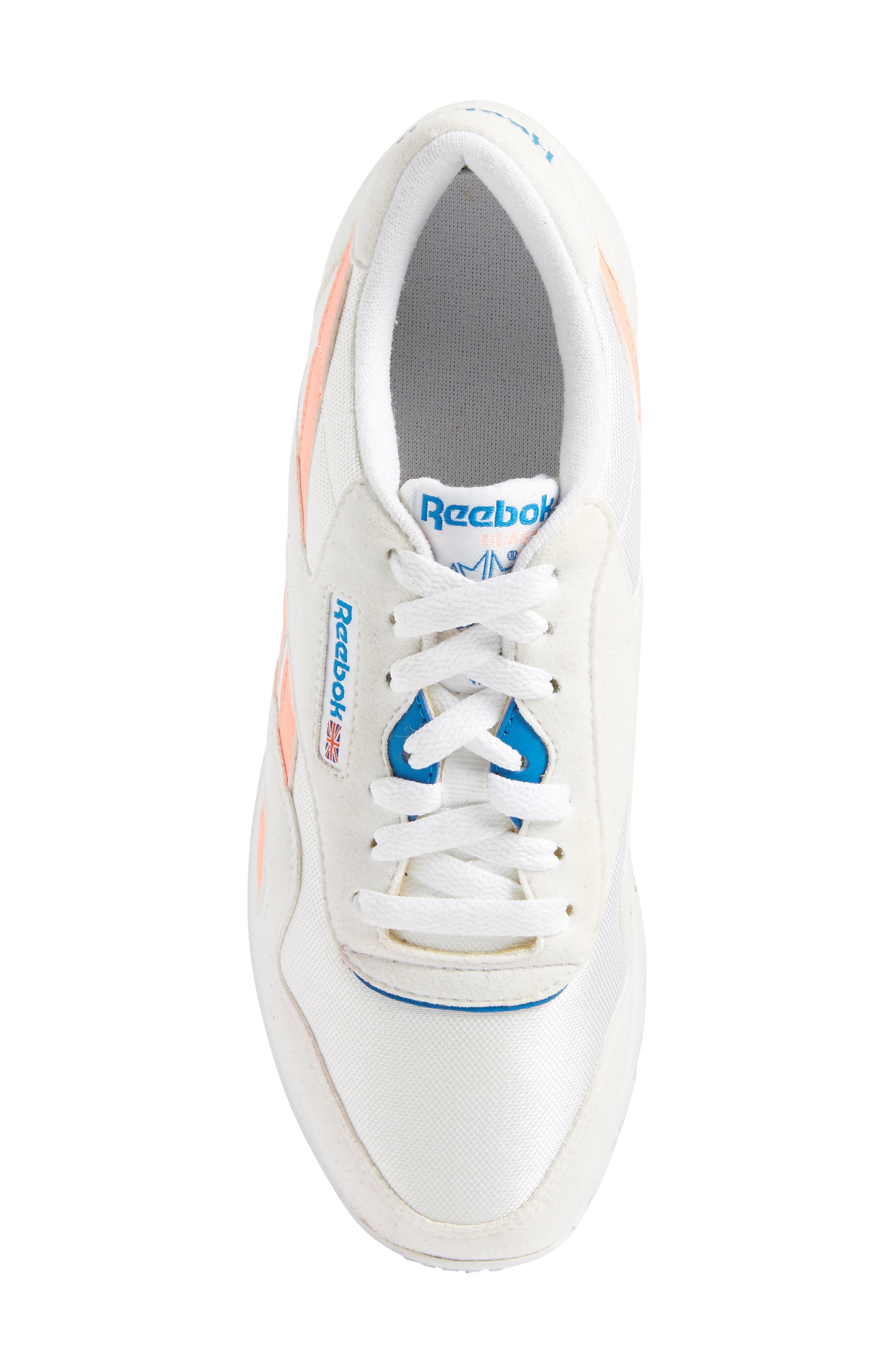 Classic Nylon TXT Sneaker, Alternate, color, WHITE/ DIGITAL PINK/ BLUE