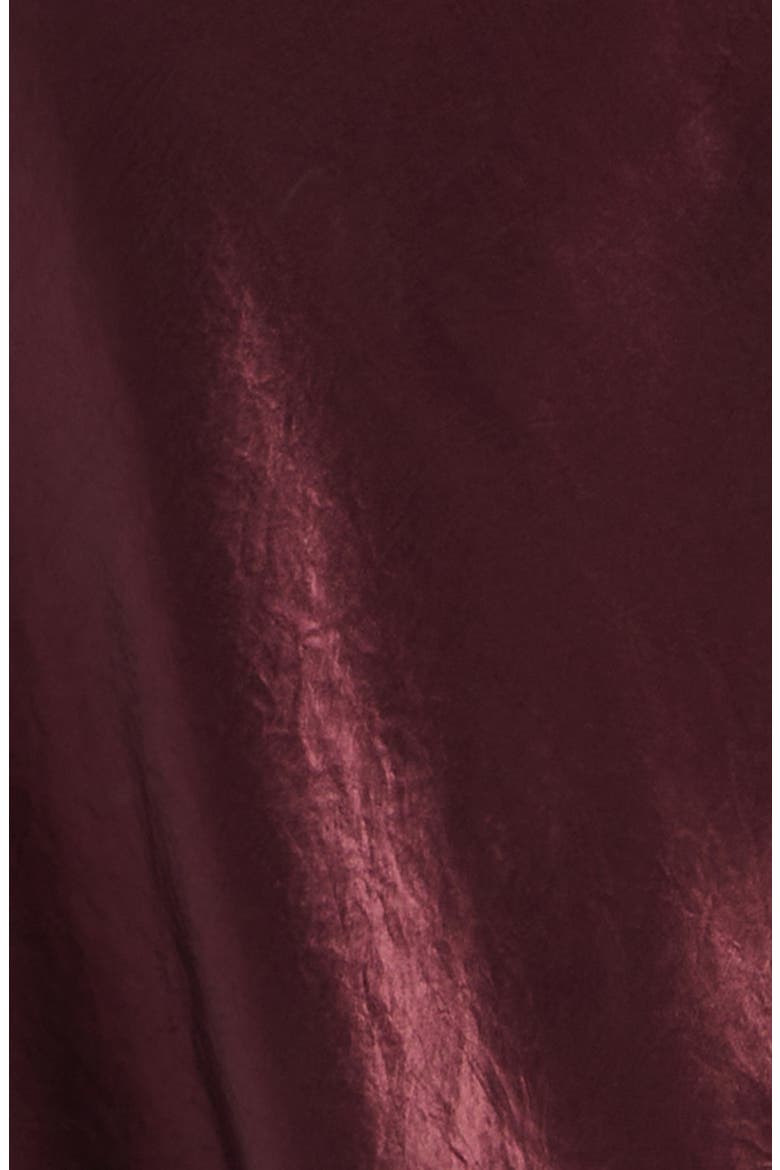 Cowl Neck Asymmetric Dress, Alternate, color, BORDEAUX