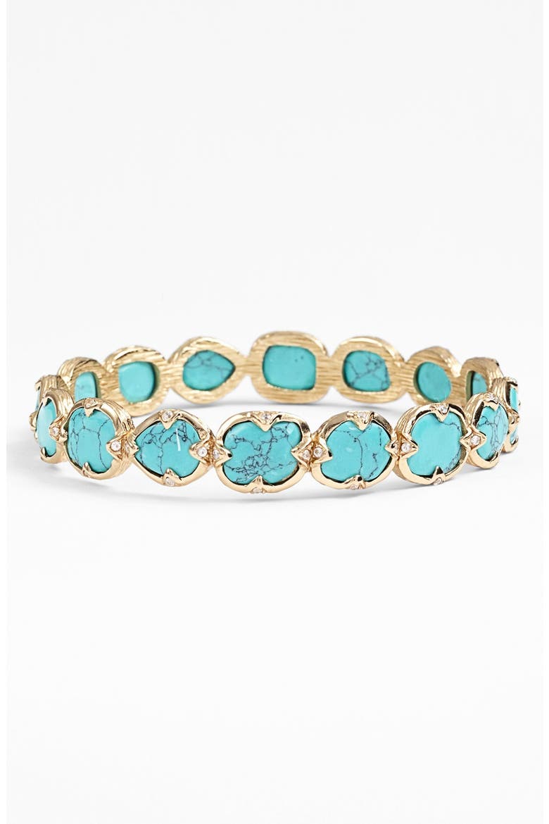 'Thorn - Emilia' Bangle, Main, color, GOLD/ TURQUOISE
