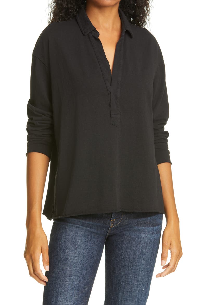 Patrick Popover Henley, Main, color, BLACK