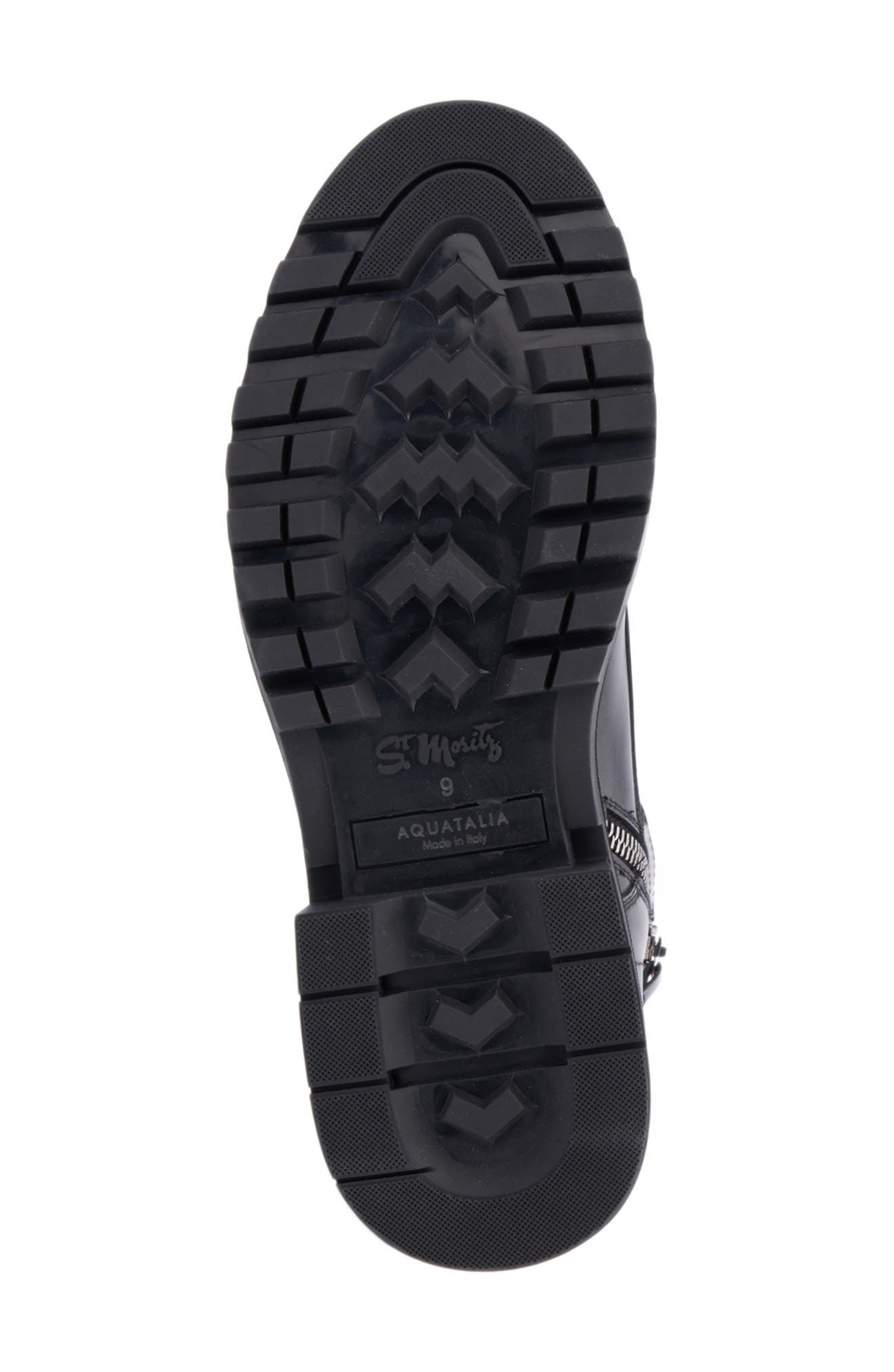 Aquatalia Edmundo Water Repellent Combat Boot, Alternate, color, Black