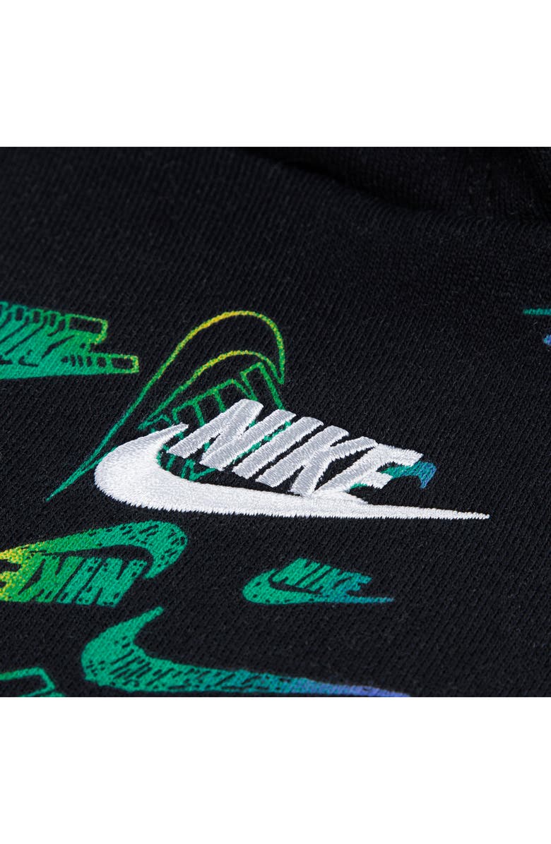 Nike Kids' Reveal Logo Print Hoodie, Alternate, color, Black