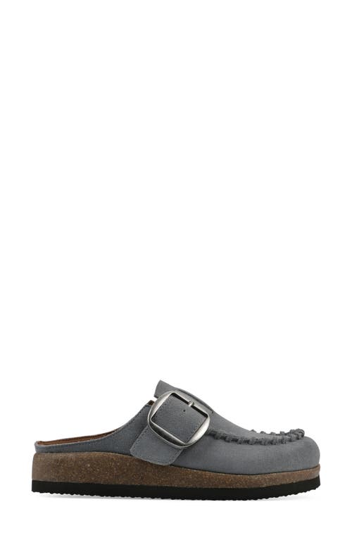 White Mountain Footwear Bayberry Mule In Blue Raspberry Suede