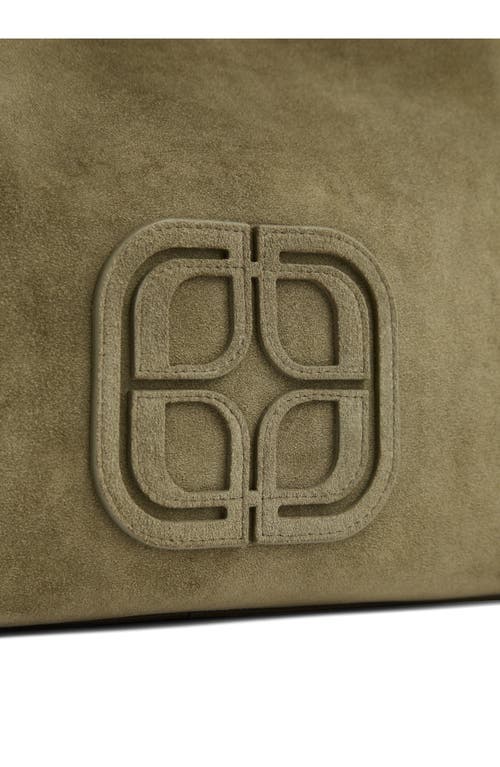 Lk Bennett Lou Lou Wrap Handle Leather Shoulder Bag In Green