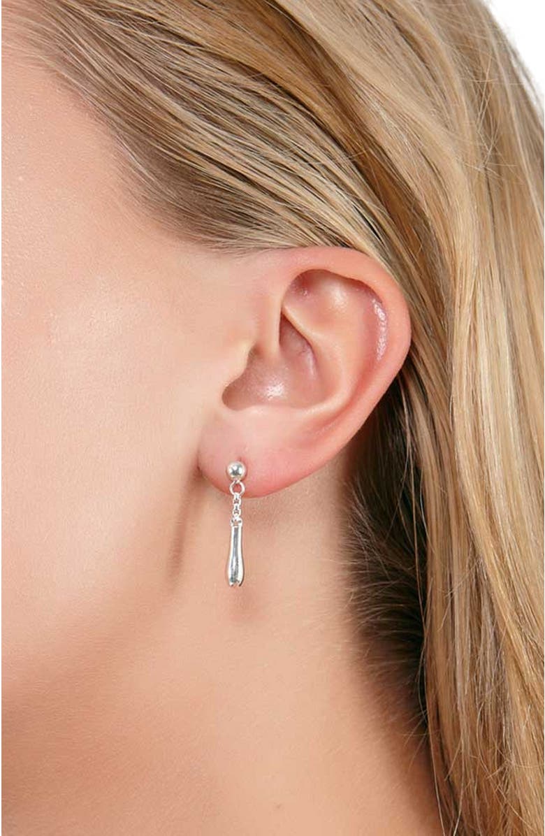 Lucy Quartermaine Short Drop Earrings, Alternate, color, Sterling Silver