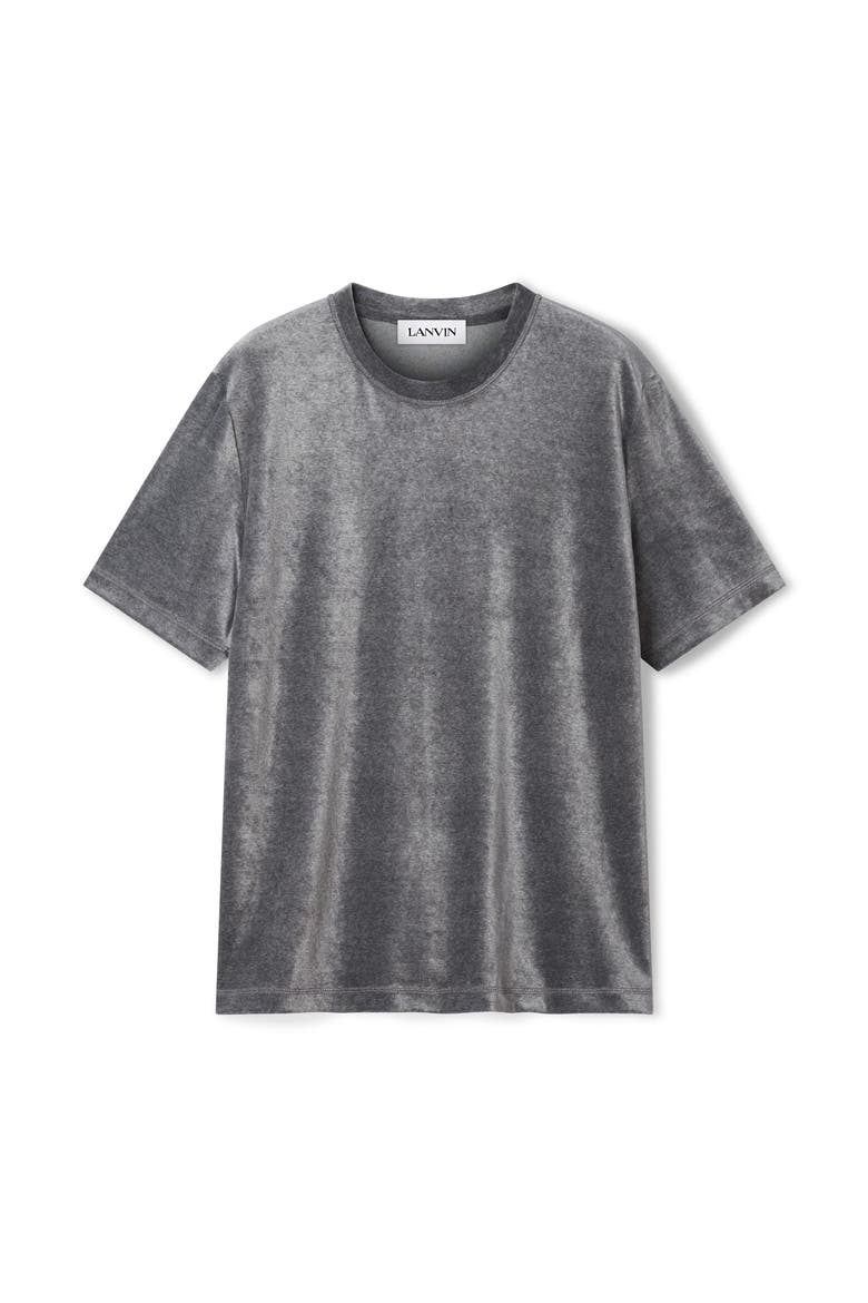 Velvet T-Shirt, Alternate, color, Dark Grey