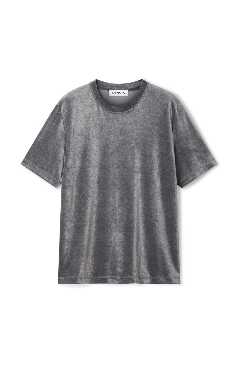 Lanvin Velvet T-Shirt, Alternate, color, Dark Grey