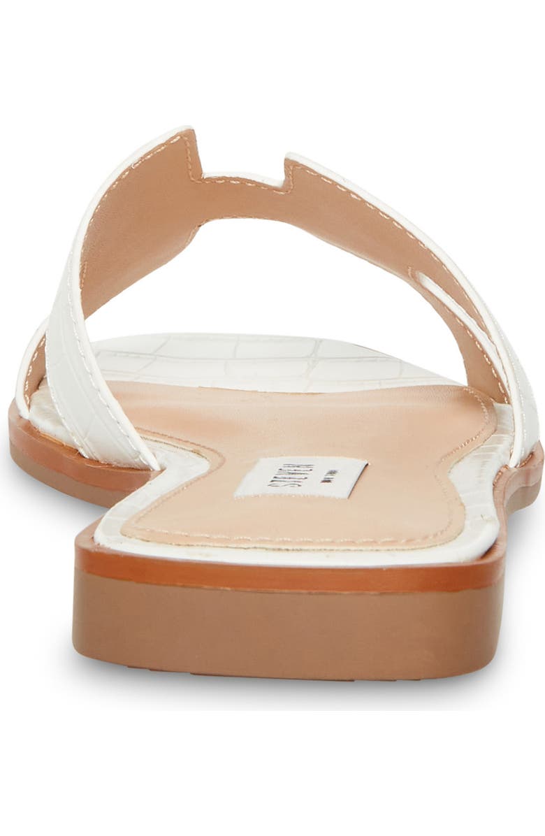 Steven New York Harlien Slide Sandal, Alternate, color, White Croc
