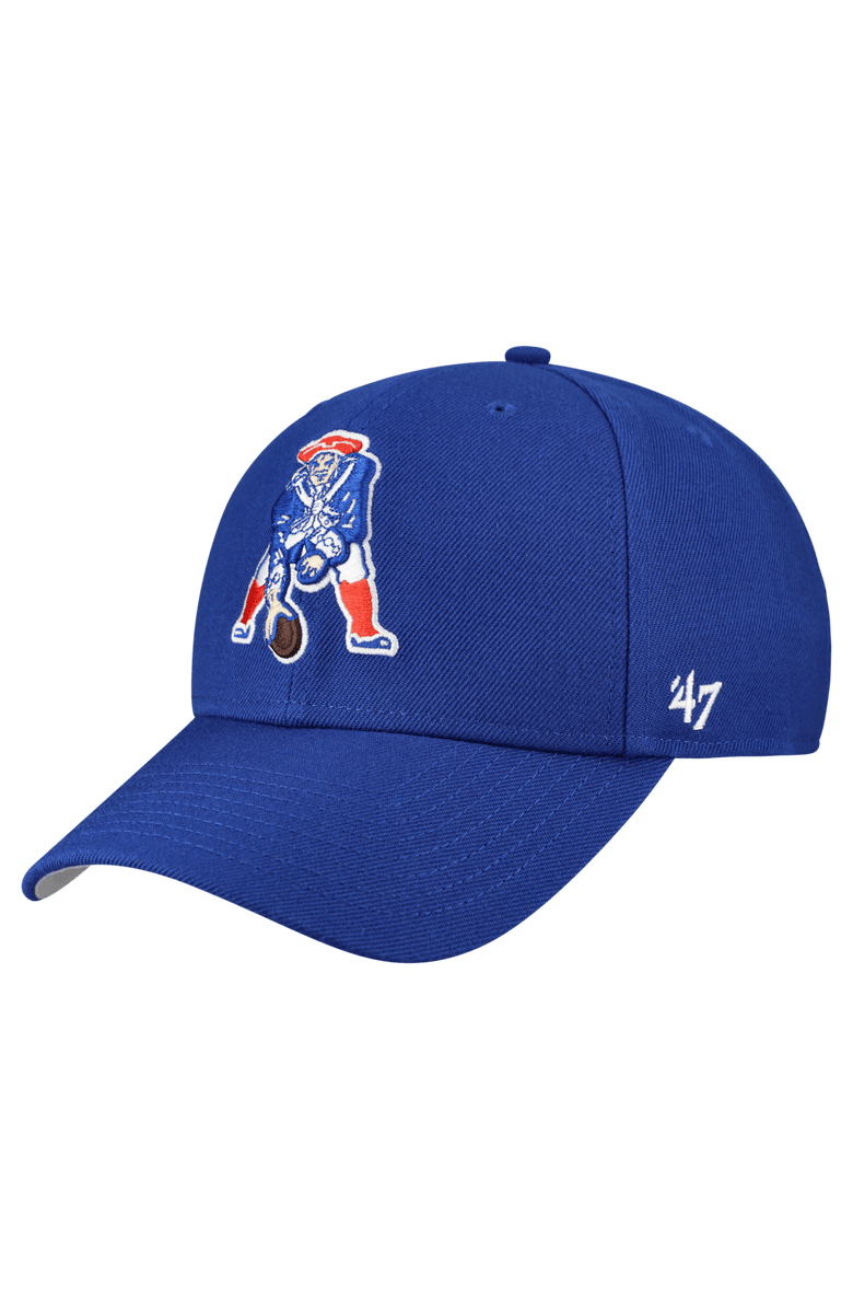 '47 Men's '47  Royal New England Patriots MVP Adjustable Hat, Main, color, Royal