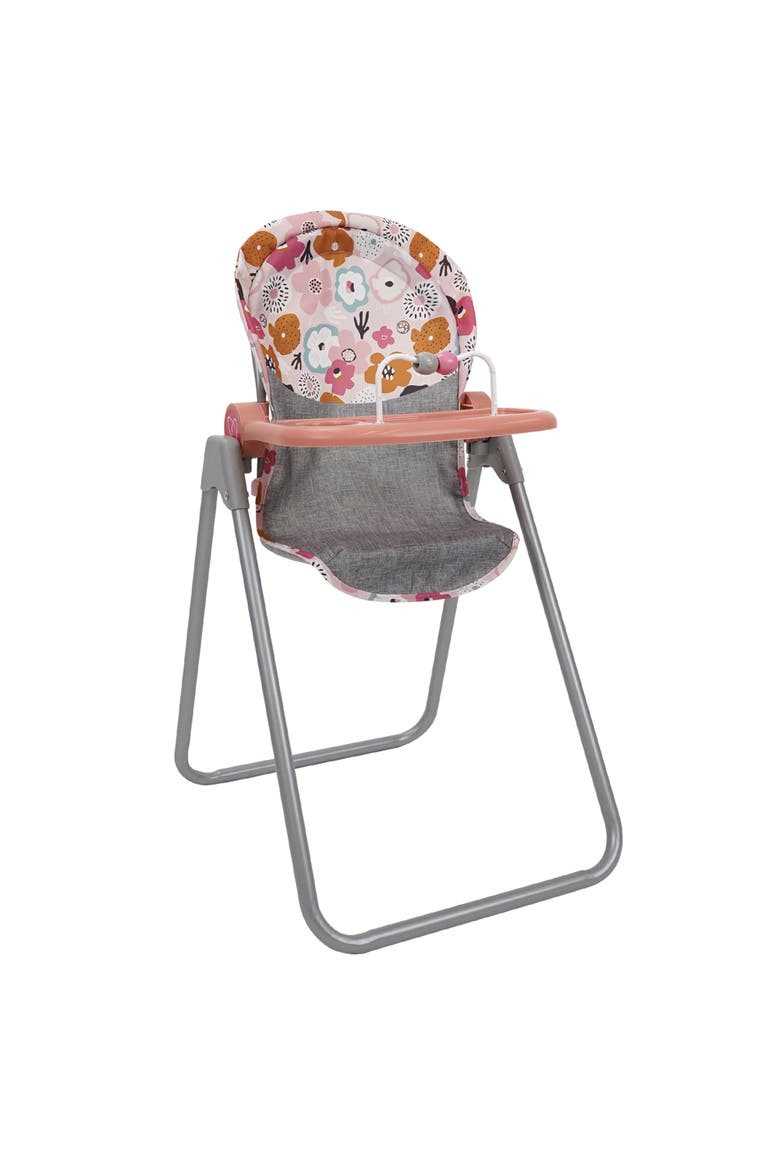 Melange Flora Foodie Doll Highchair 5Pc Feeding Accessories,3+, Main, color, Multicolored