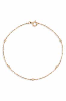 Frankie & Zoe Diamond Station Chain Bracelet