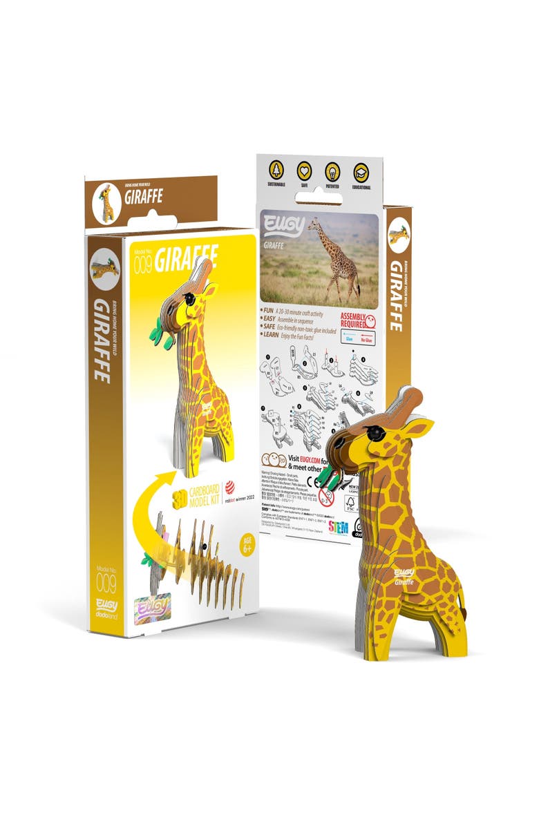 Eugy Puzzles Giraffe 3D Puzzle, Main, color, NO COLOR