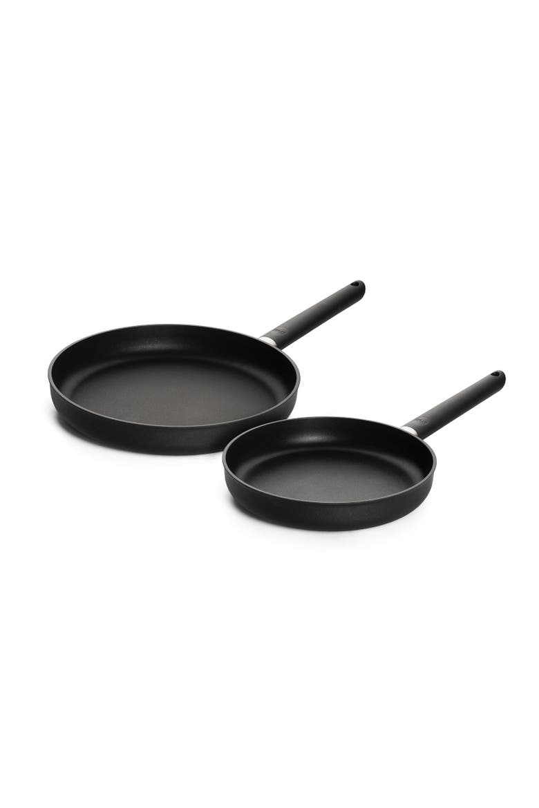Ecolite Nonstick Fry Pan Set, 9.5-Inch & 11-Inch, Main, color, Black
