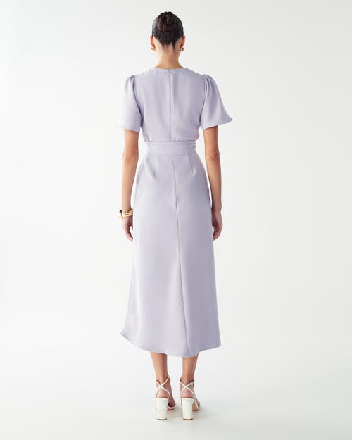 Willa Bessi Midi Dress In Blue