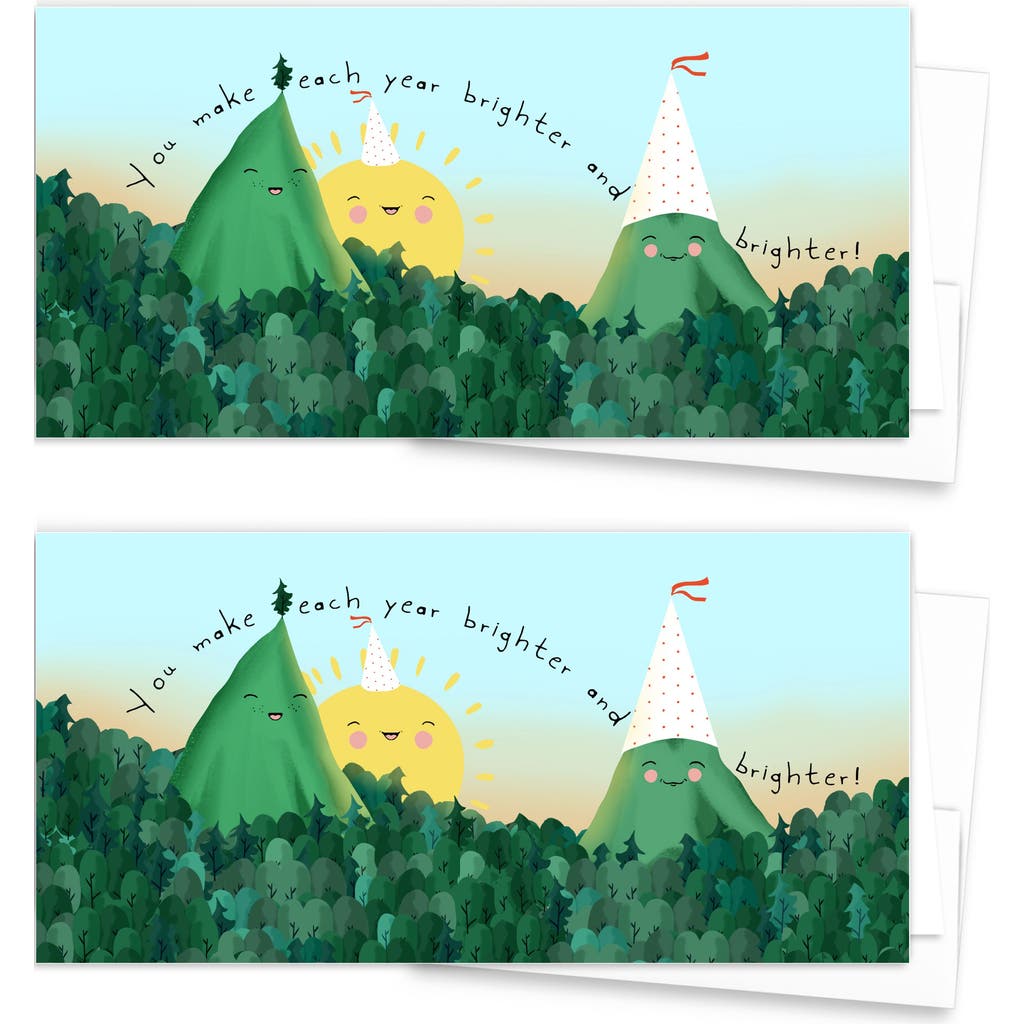 Ramus & Co 2ct Birthday Mountains Long Greeting Card Pack in Multi-Pack  product