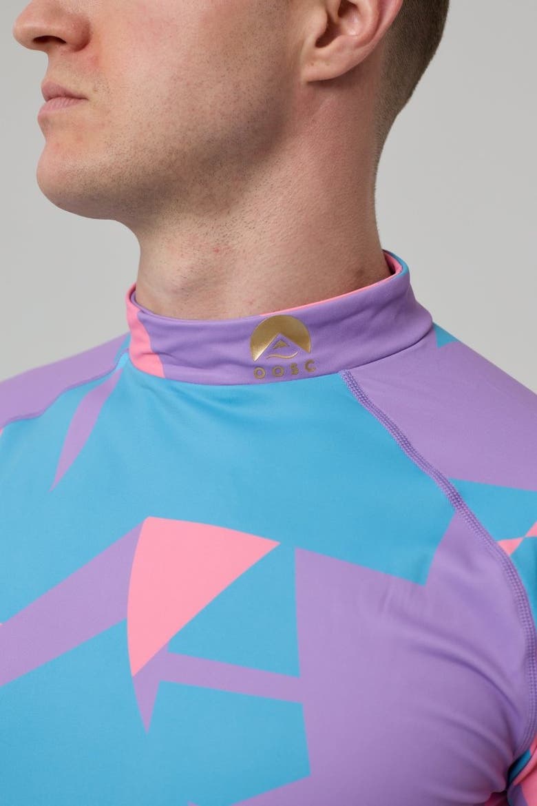 Men's Baselayer Top Del Mar, Alternate, color, Pink and Blue