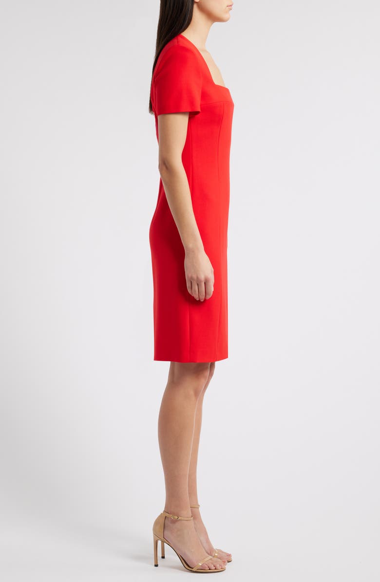 BOSS Domingana Sheath Midi Dress, Alternate, color, Goji Berry