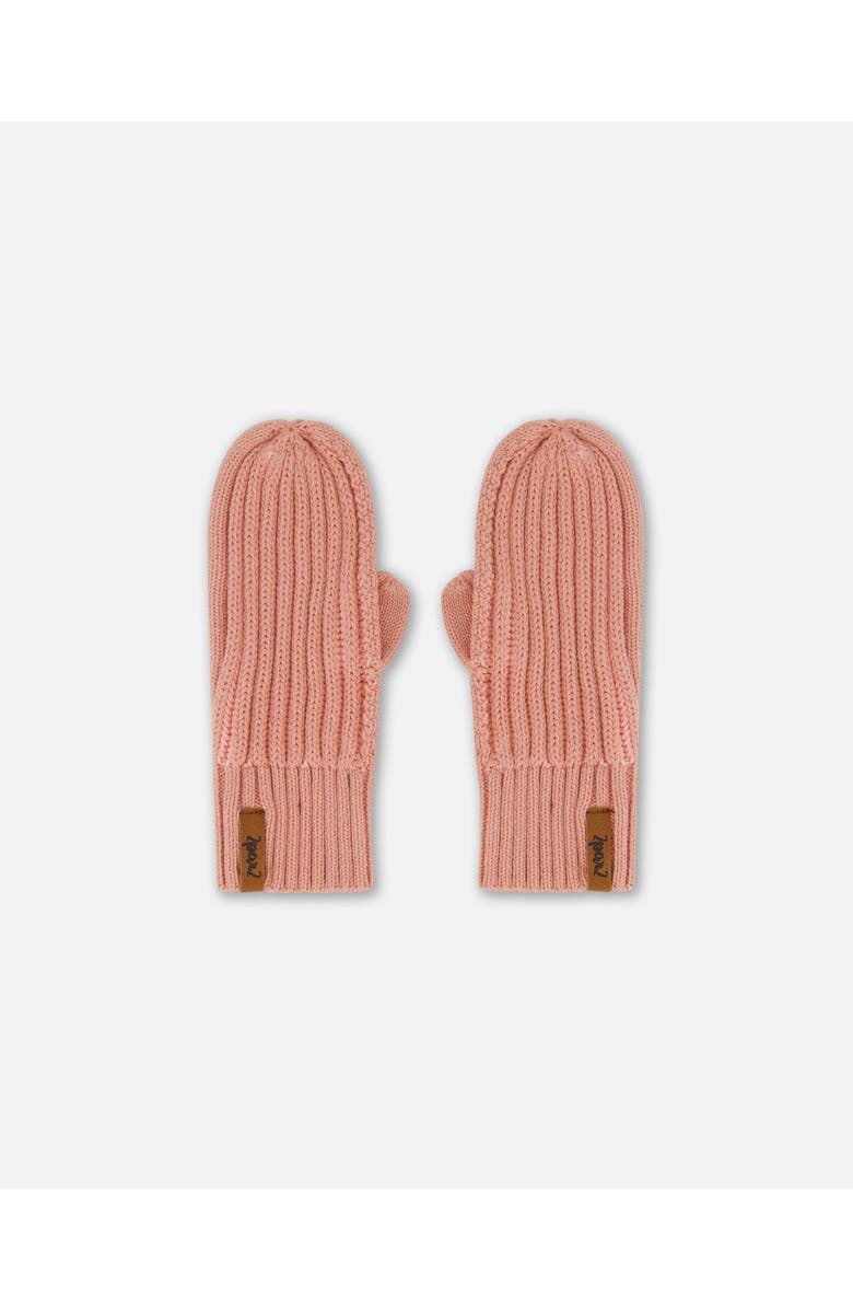 Deux par Deux Girl's Knit Mittens Ash Rose, Main, color, 