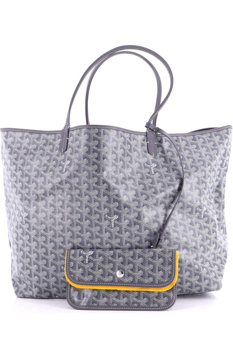 Pre-Owned Goyard Saint Louis Tote Coated Canvas GM, Alternate, color, Gray