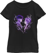 KPop Demon Hunters Girls' Jinu and Rumi Love Graphic Short Sleeve T-Shirt