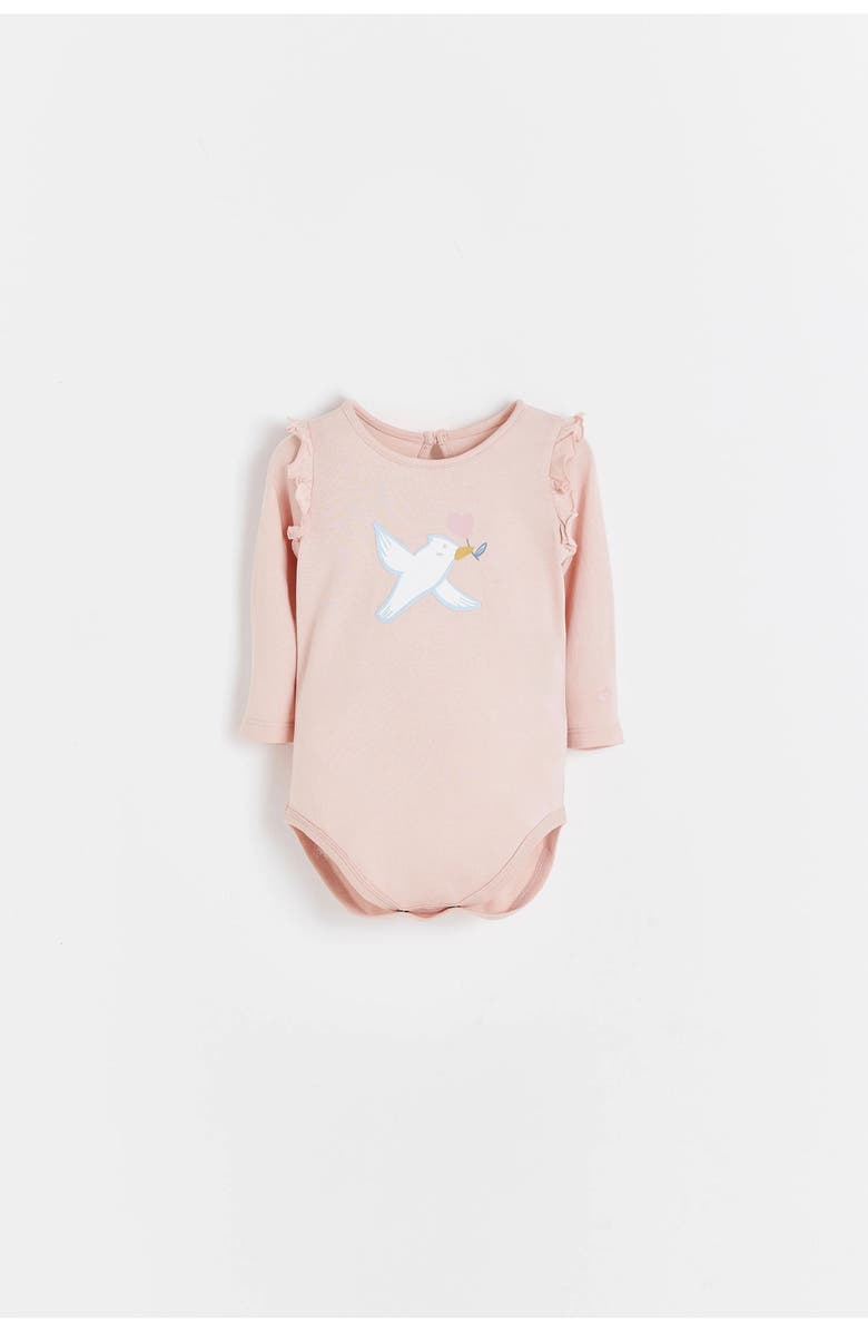 Babycottons Hearts Bodysuit for Infant, Main, color, Pink