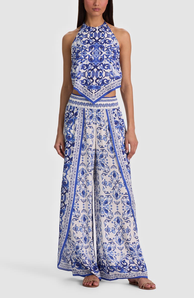 Alice + Olivia Frenchie Handkerchief Halter Top, Alternate, color, 