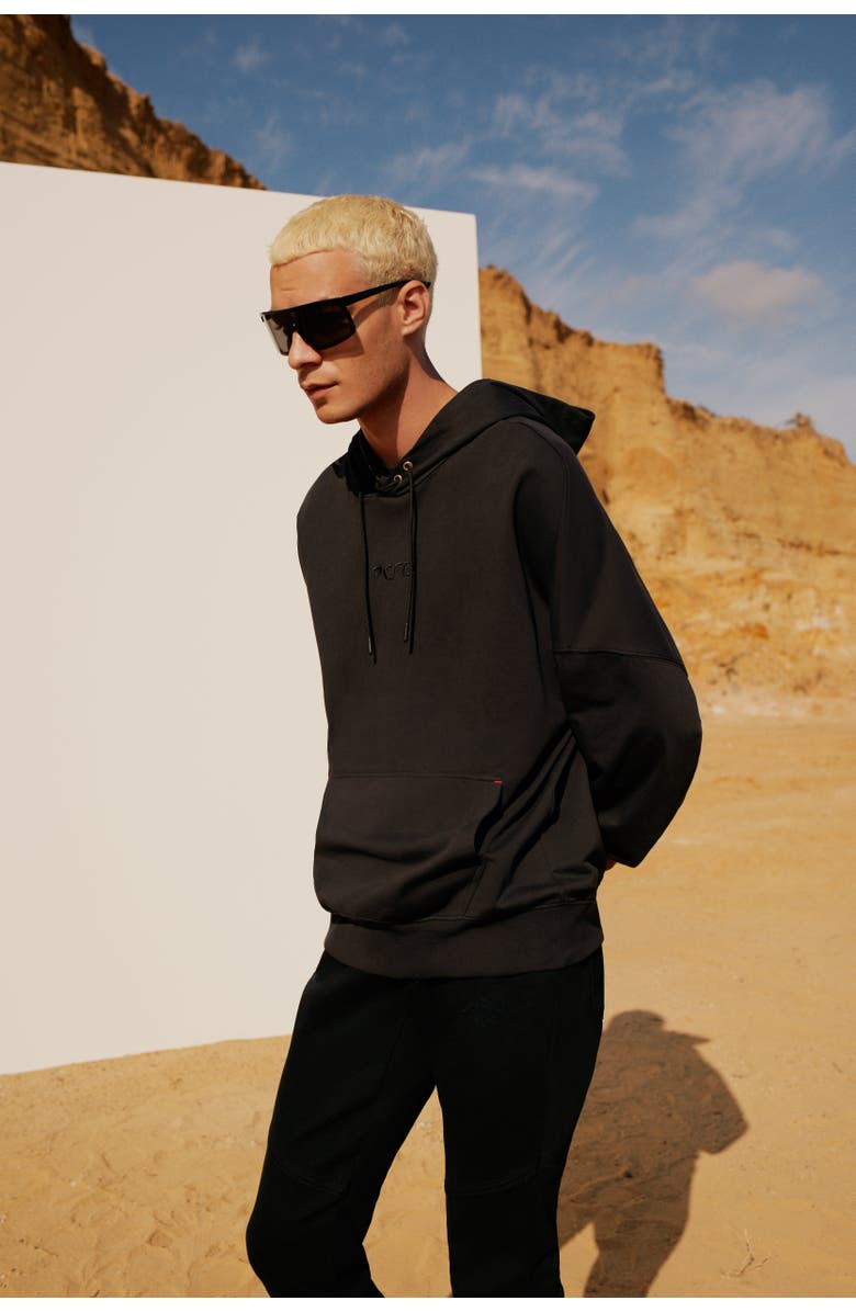 PCFG Free Heaven Acid Washed Men Hoodie, Alternate, color, Black