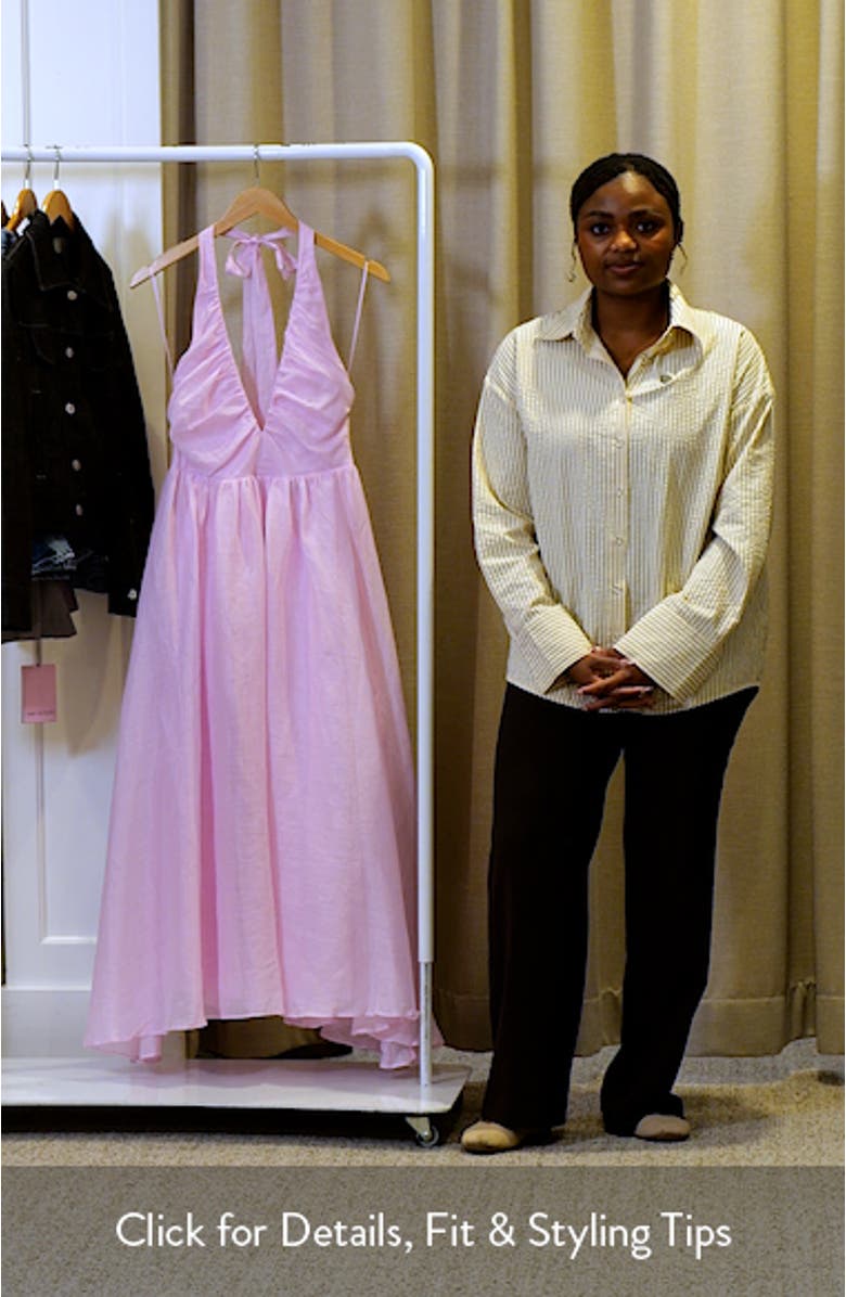 Dorota Halter Fit & Flare Midi Dress, sales video thumbnail